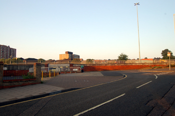 Looking towards the site of the Blue Lion from Cumberland Street June 2010